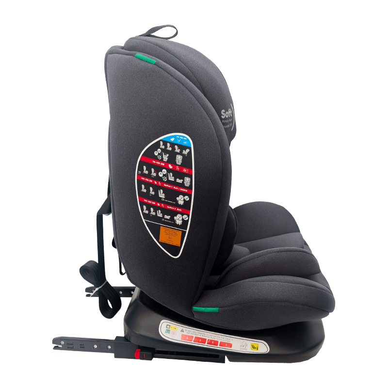 OG801A ECE R129 Isize Suíochán Carranna Linbh 40-150cm Isofix Suíocháin Sábháilteachta Leanaí 360 Céim Rothlú Big Big do na páistí